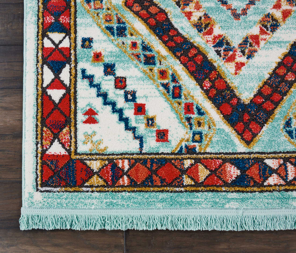 Nourison NAVAJO NAV02 AQUA Detail