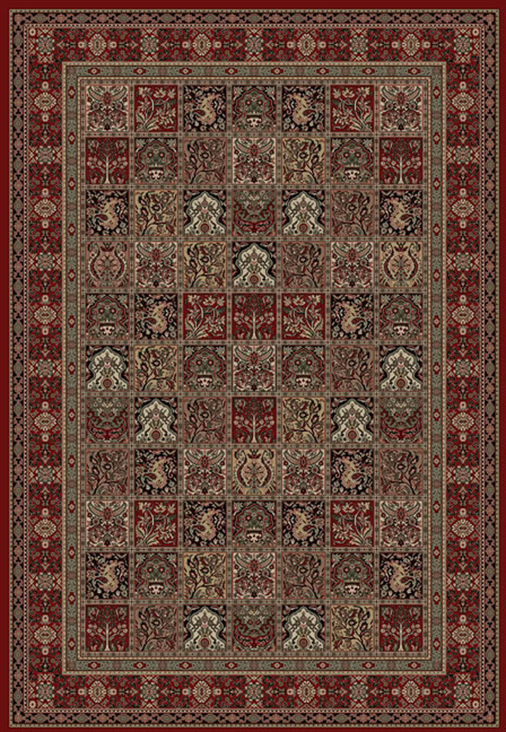 Concord Global Persian Classics PANEL RED Rug