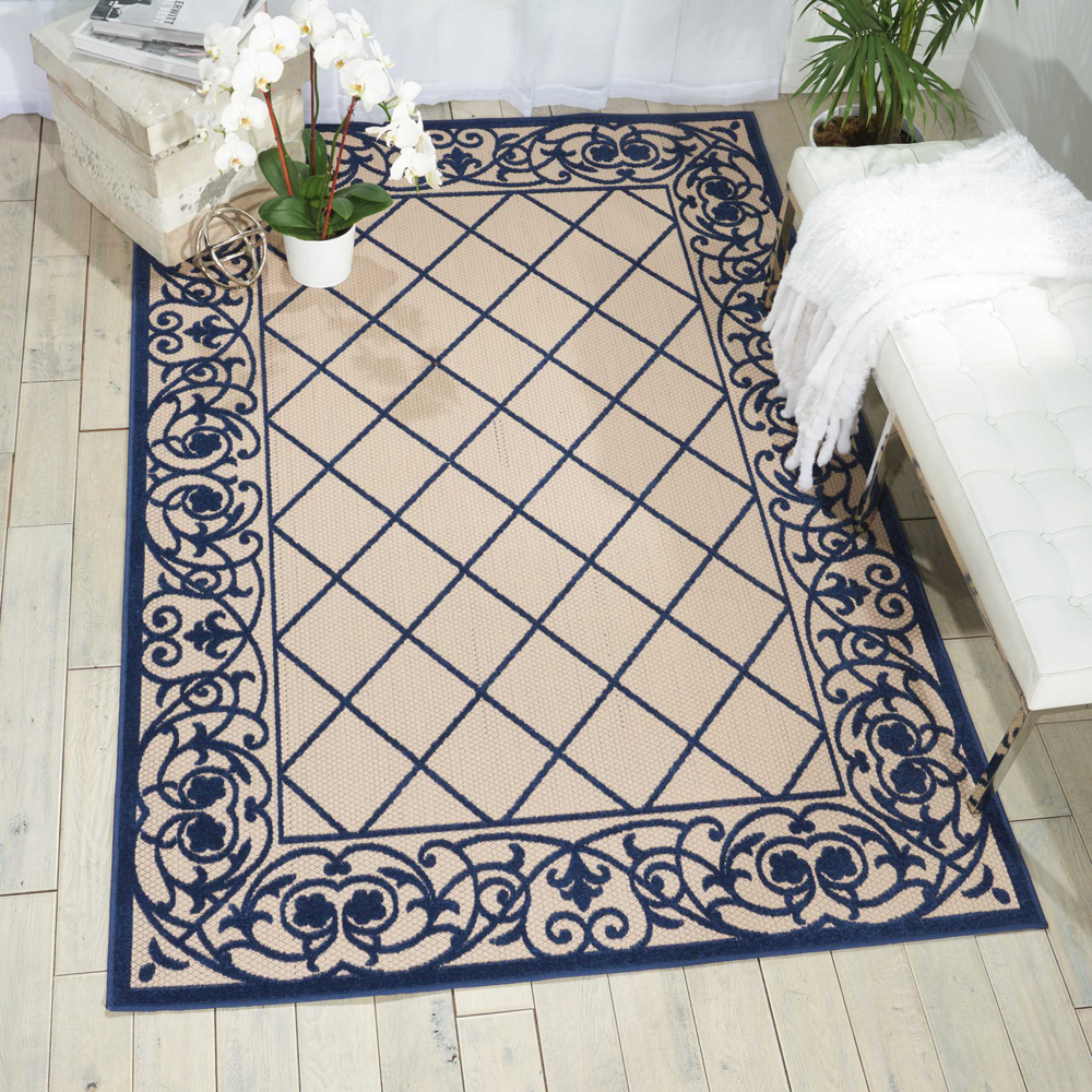 Nourison ALOHA ALH16 NAVY                 Rug