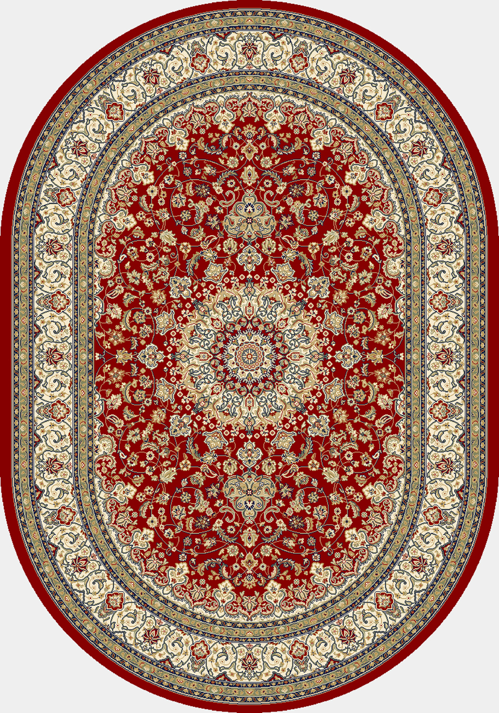 Dynamic ANCIENT GARDEN 57119 RED/IVORY Rug