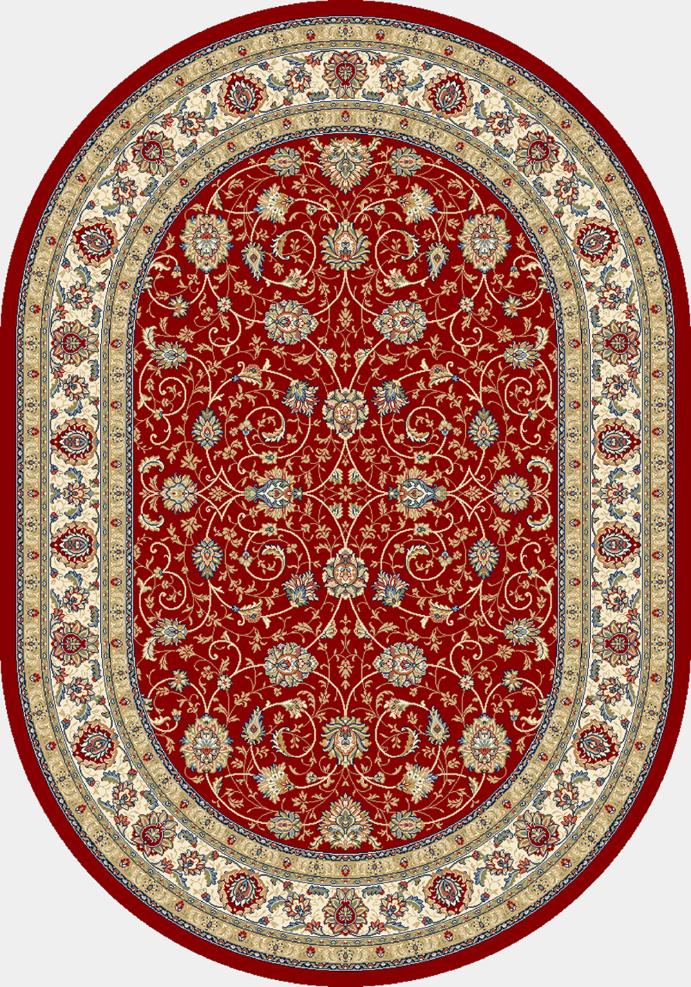 Dynamic ANCIENT GARDEN 57120 RED/IVORY Rug