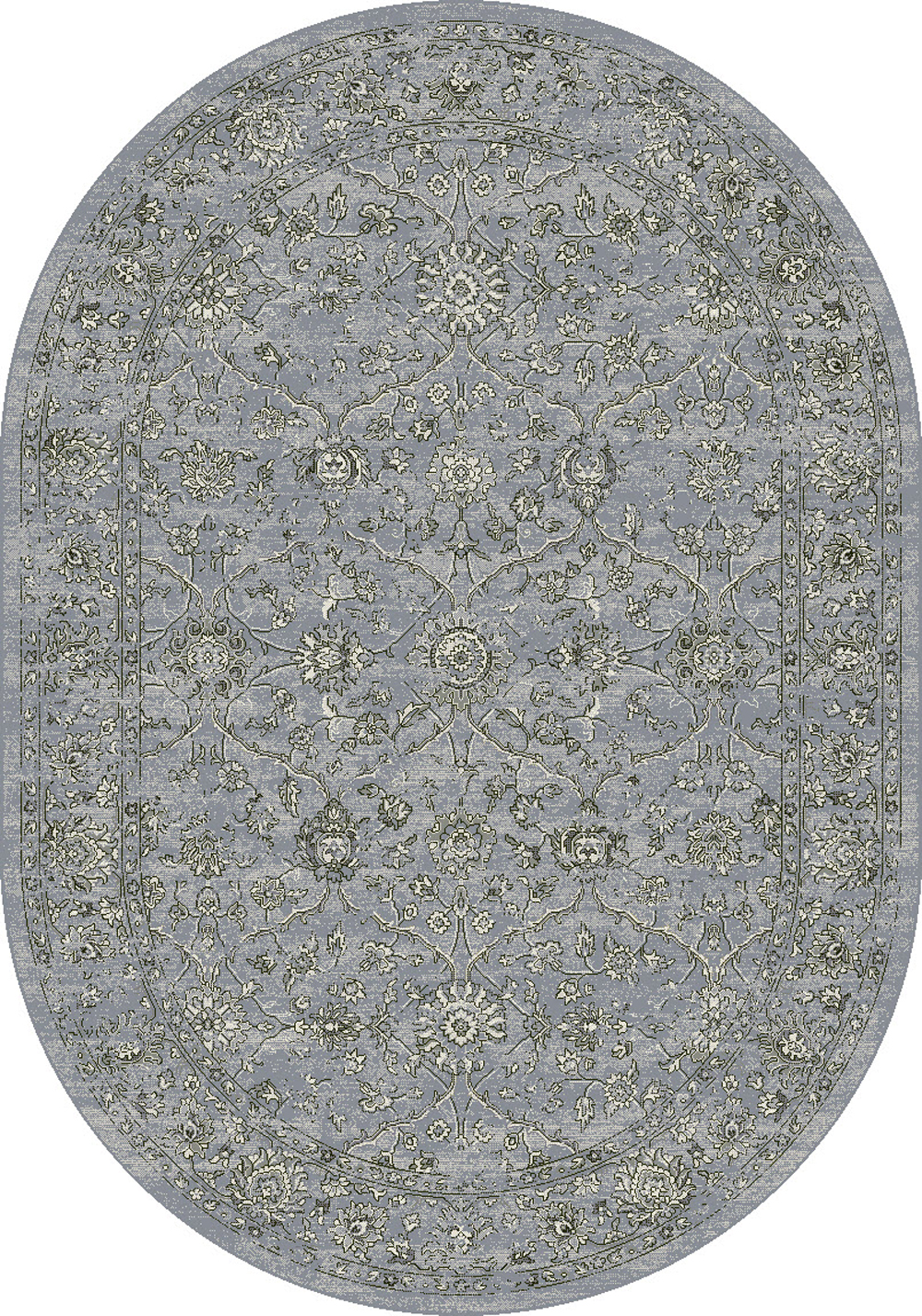 Dynamic ANCIENT GARDEN 57136 STEEL BLUE/CREAM Rug