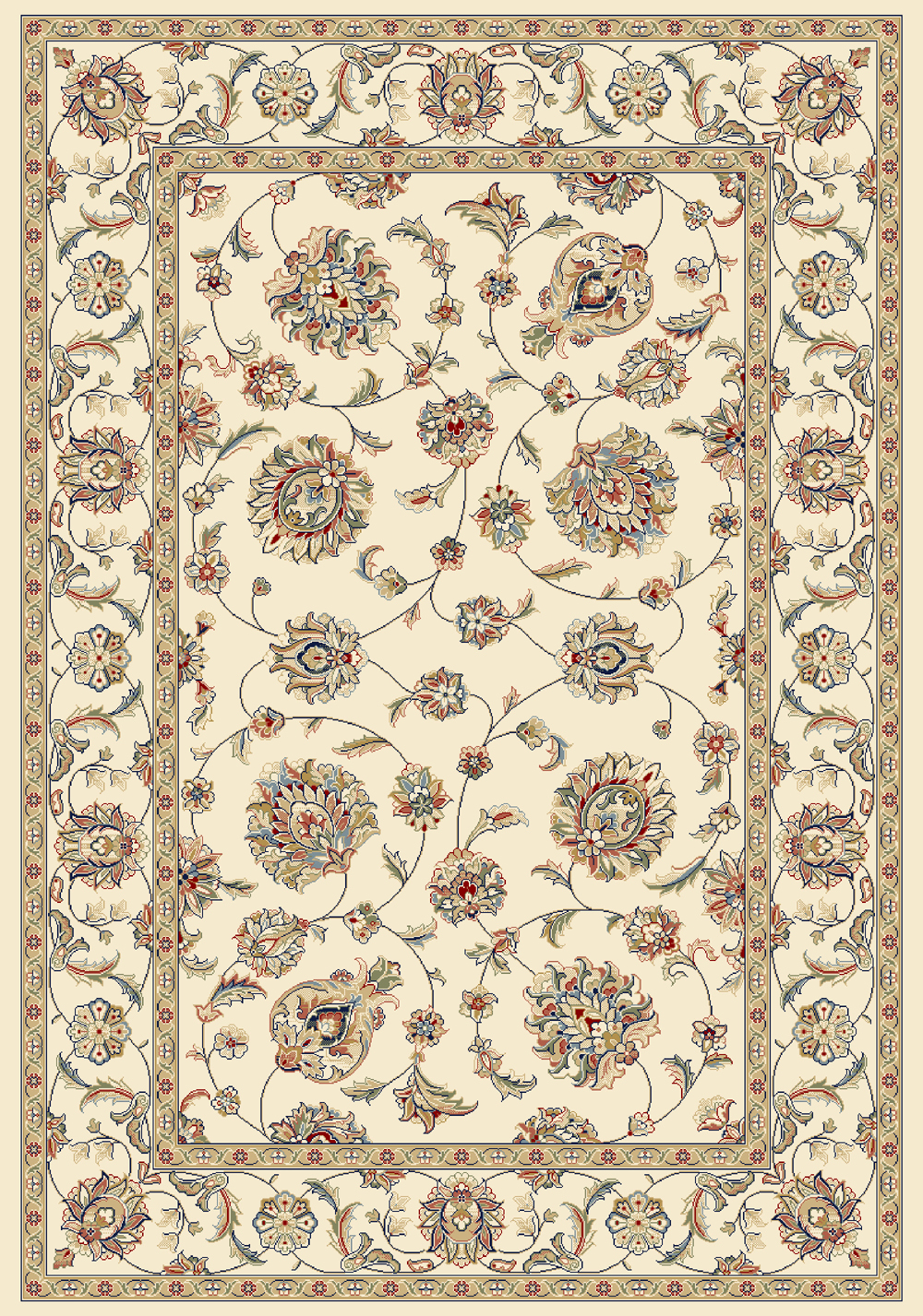 Dynamic ANCIENT GARDEN 57365 IVORY Rug