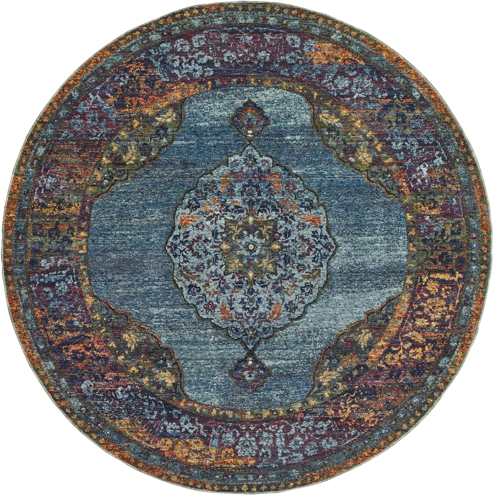Oriental Weavers ANDORRA 7139A Blue Detail