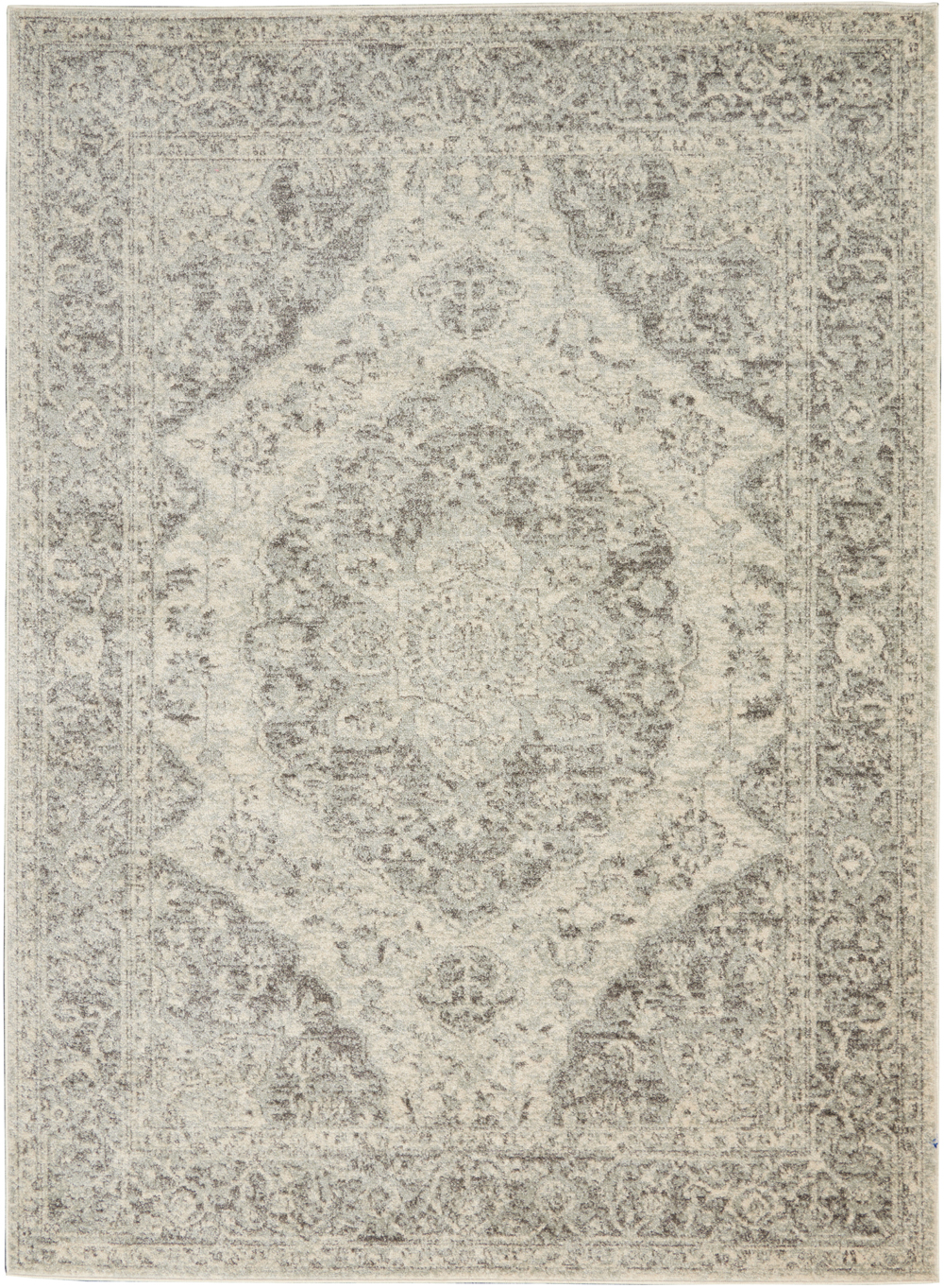 Nourison Tranquil TRA05 Ivory/Grey Rug
