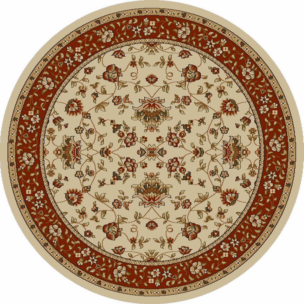 Radici USA Como 1597/1442/IVORY/BRIC ivory Rug