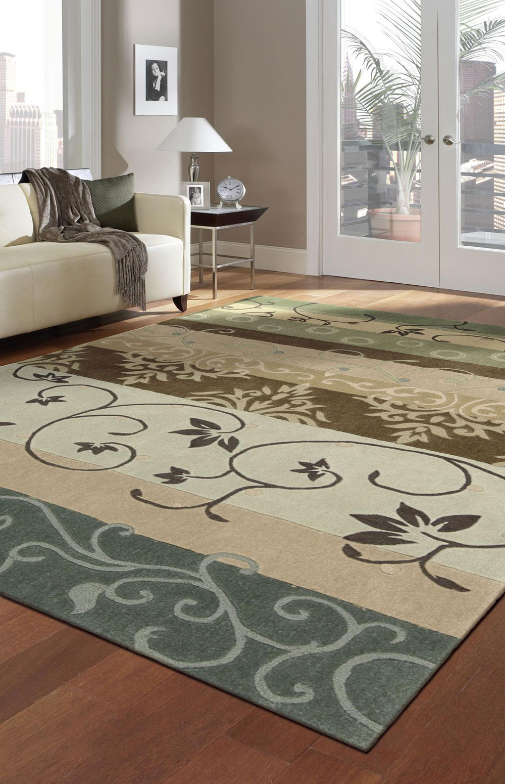 Nourison CONTOUR CON10 GREEN Rug