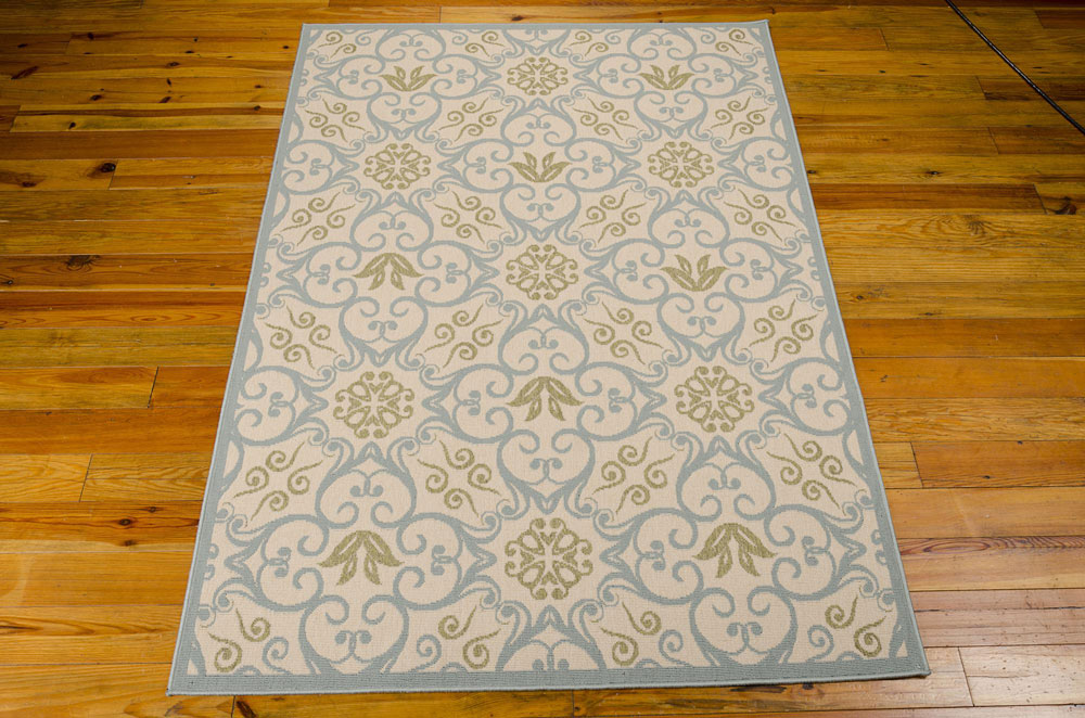 Nourison CARIBBEAN CRB02 IVORY BLUE Rug