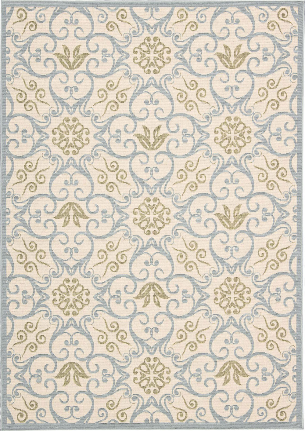 Nourison CARIBBEAN CRB02 IVORY BLUE Rug