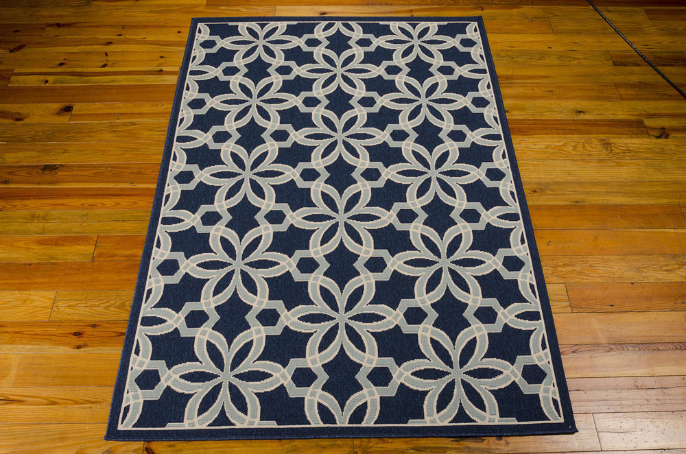 Nourison CARIBBEAN CRB05 NAVY Rug