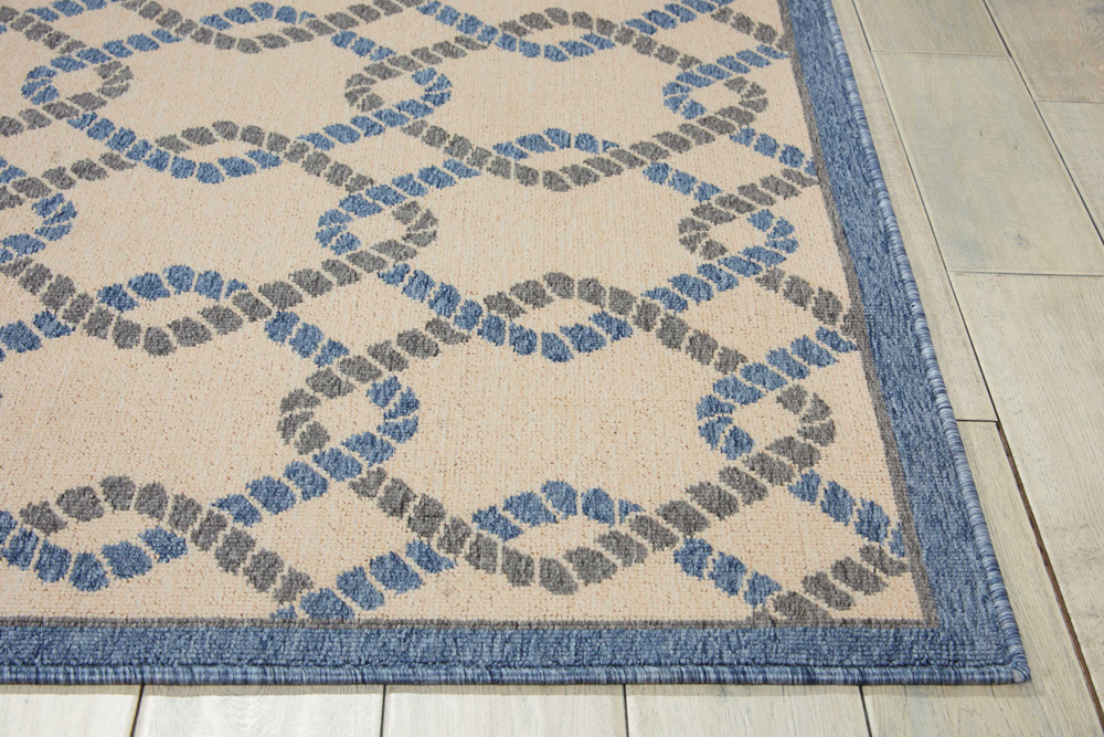 Nourison CARIBBEAN CRB16 IVORY BLUE Rug