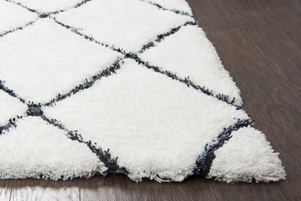 Rizzy Home Connex CX004A White Rug