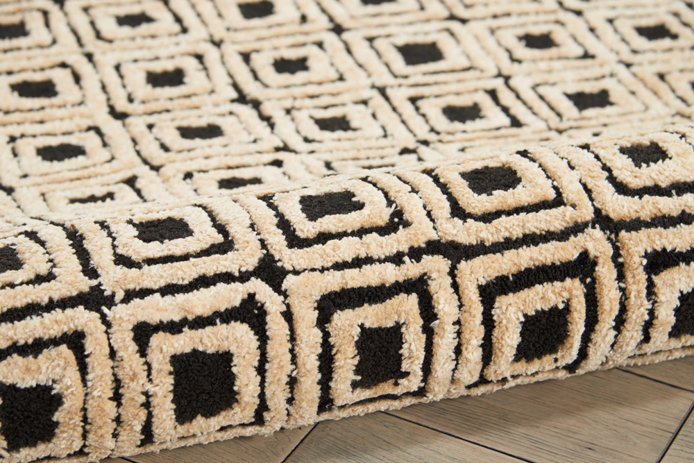 Nourison DECO MOD DEC02 BLACK/BEIGE Rug