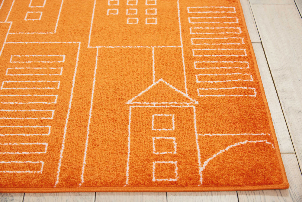 Nourison DWS02 MILES DS202 ORANGE Rug