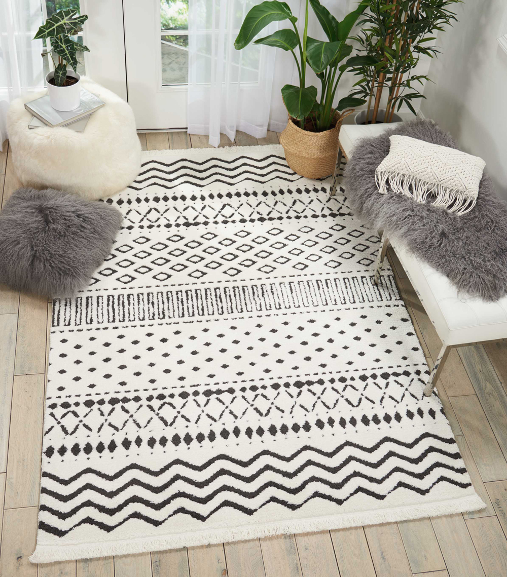 Nourison DWS05 KAMALA DS501 WHITE Rug