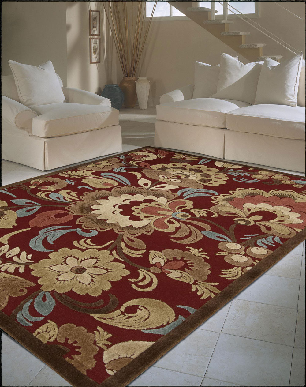 Nourison GRAPHIC ILLUSIONS GIL23 RED Rug