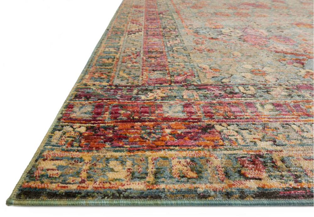 Loloi JAVARI JV-03 SLATE/BERRY Rug