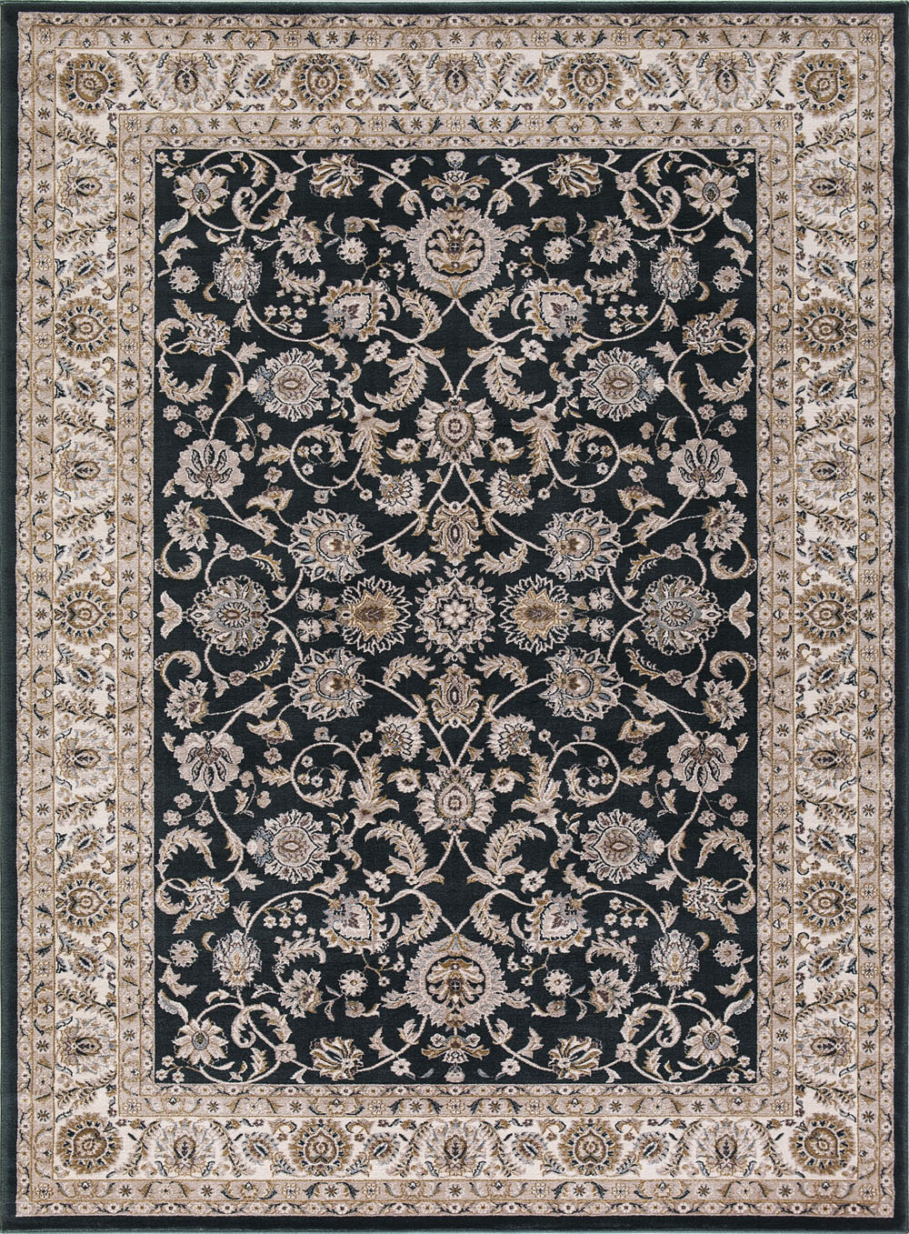 Concord Global Kashan BERGAMA GREEN Rug