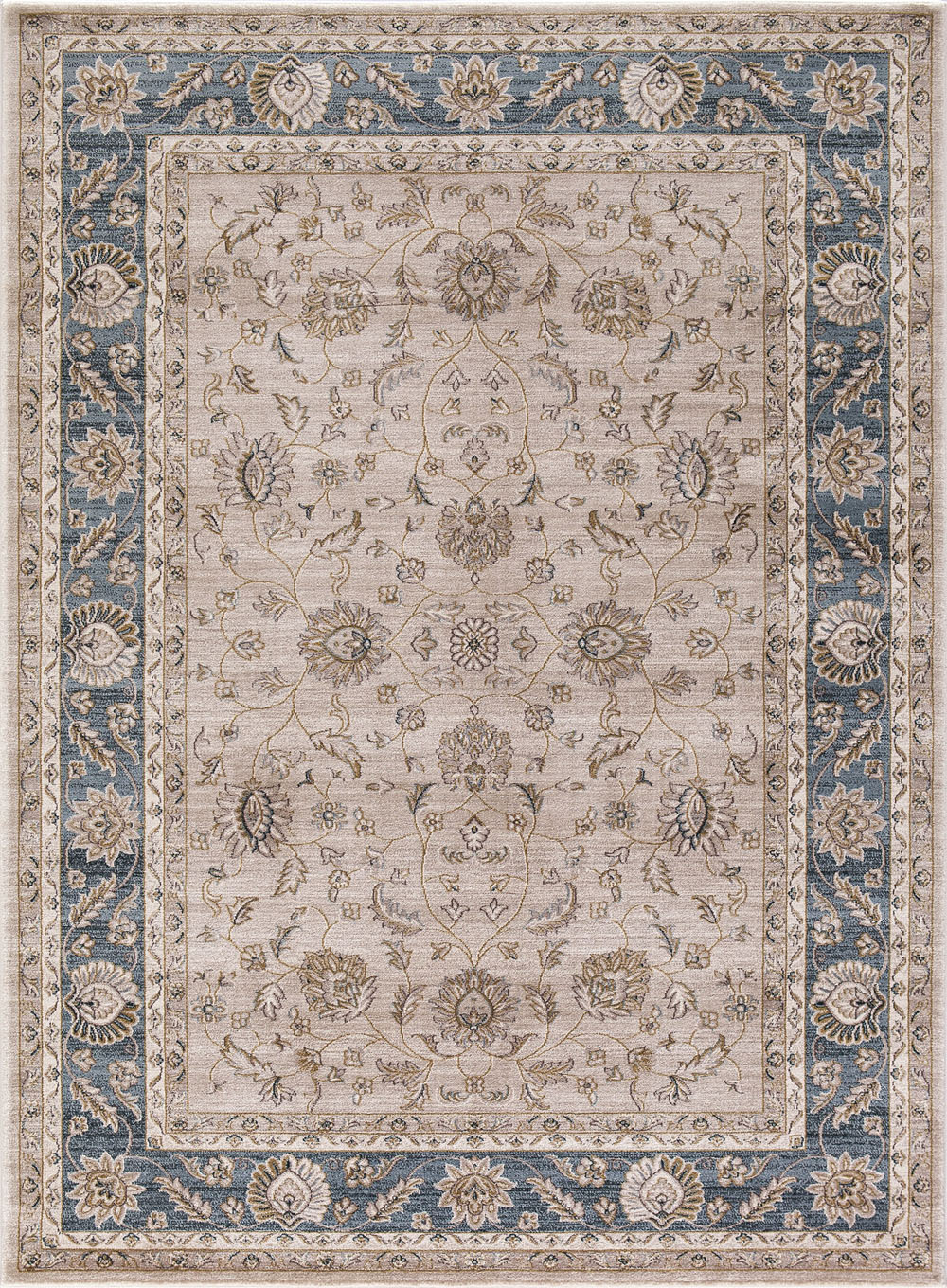 Concord Global Kashan MAHAL BEIGE Rug