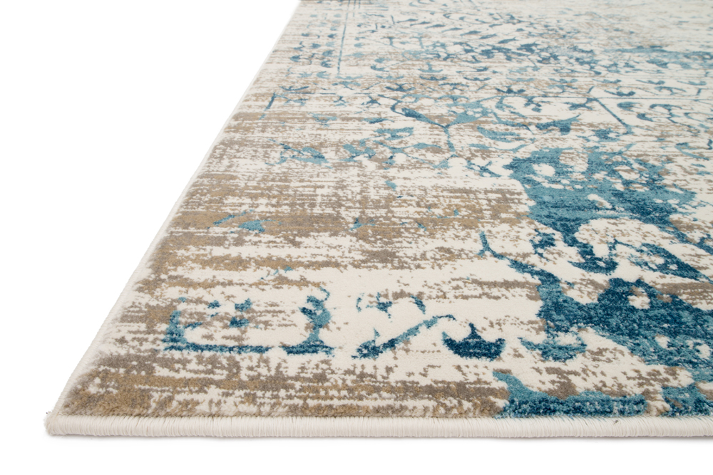 Loloi KINGSTON KT-05 IVORY/BLUE Rug