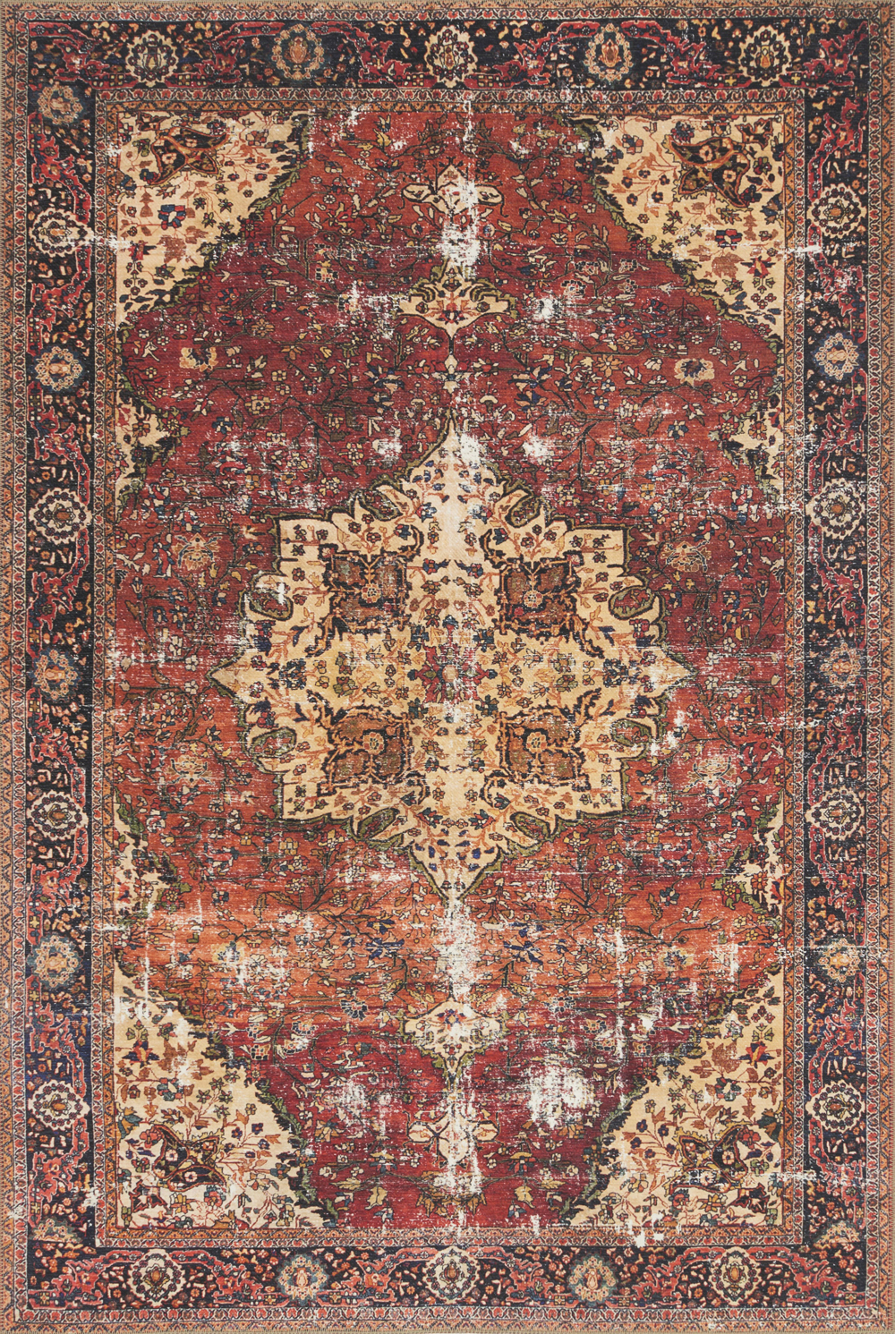 Loloi LOREN LQ-07 RED/NAVY Rug