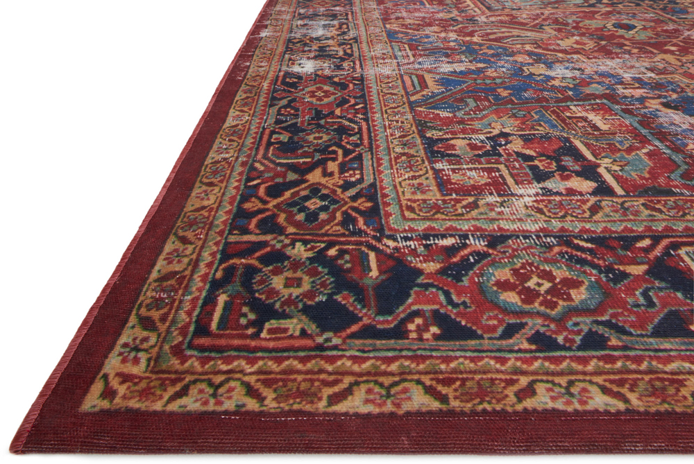 Magnolia Home LUCCA LF-09 RED - BLUE Rug