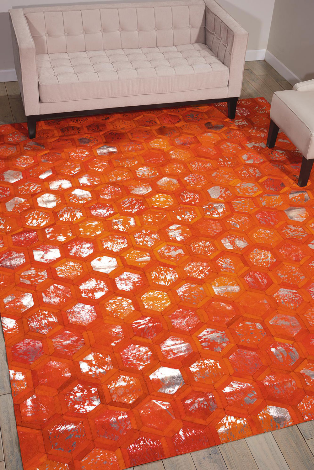 Michael Amini MA01 CITY CHIC MA100 TANGERINE Rug