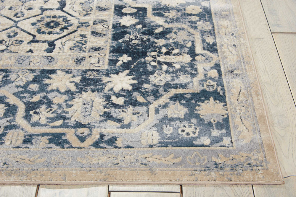 Kathy Ireland KI25 MALTA MAI04 IVORY BLUE Rug