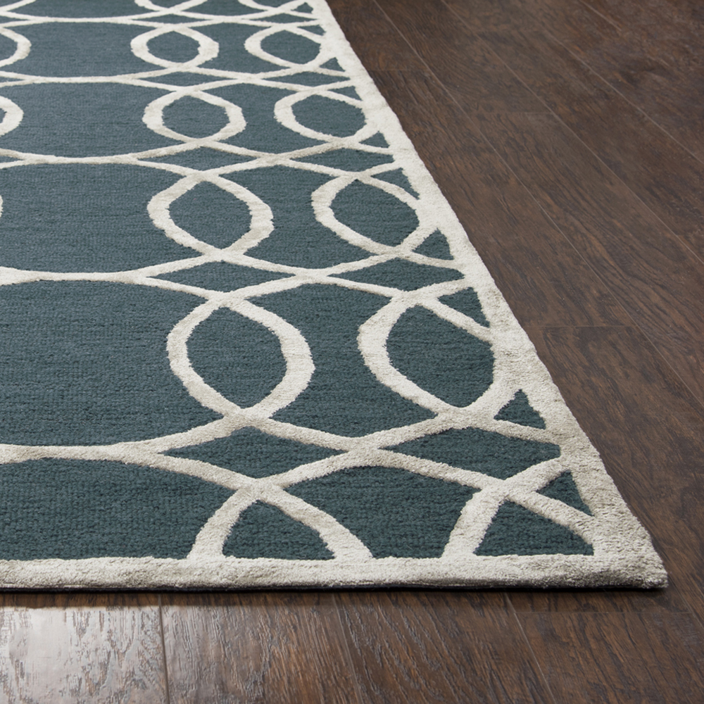 Rizzy Home Monroe ME314A DK. Teal Rug