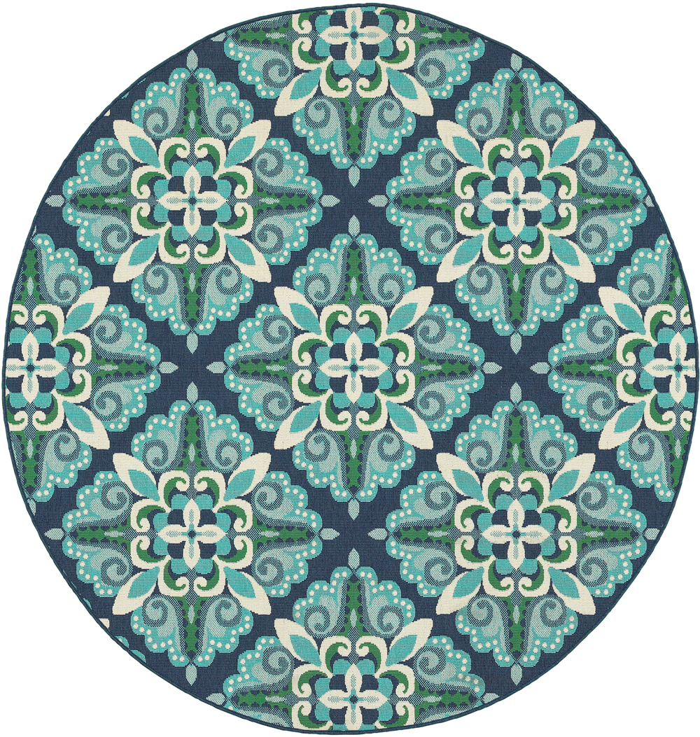 Oriental Weavers MERIDIAN 2206B Blue Detail