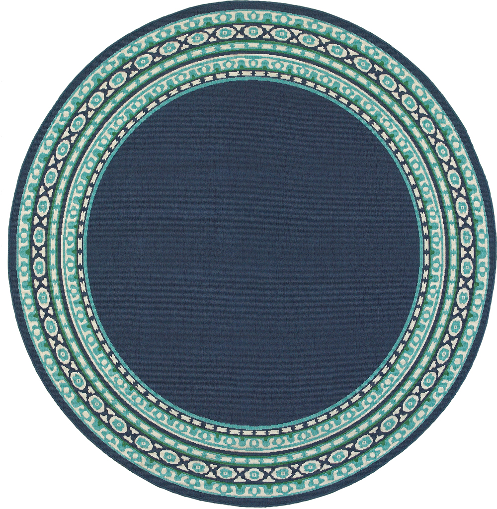 Oriental Weavers MERIDIAN 9650B Navy Detail