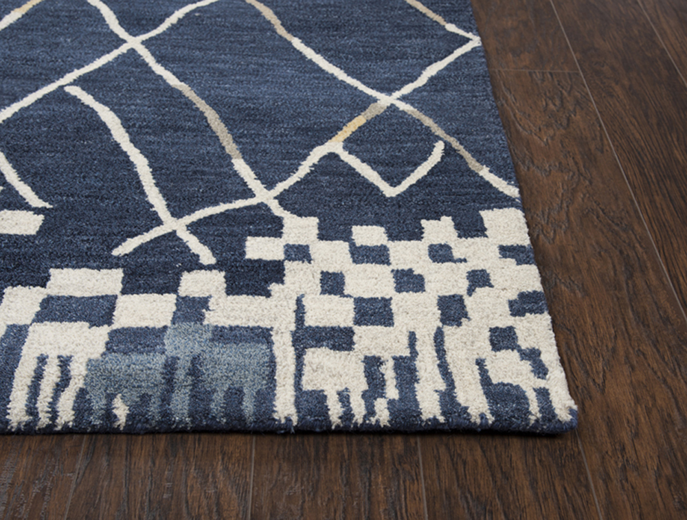 Rizzy Home Marianna Fields MF010B Navy Rug