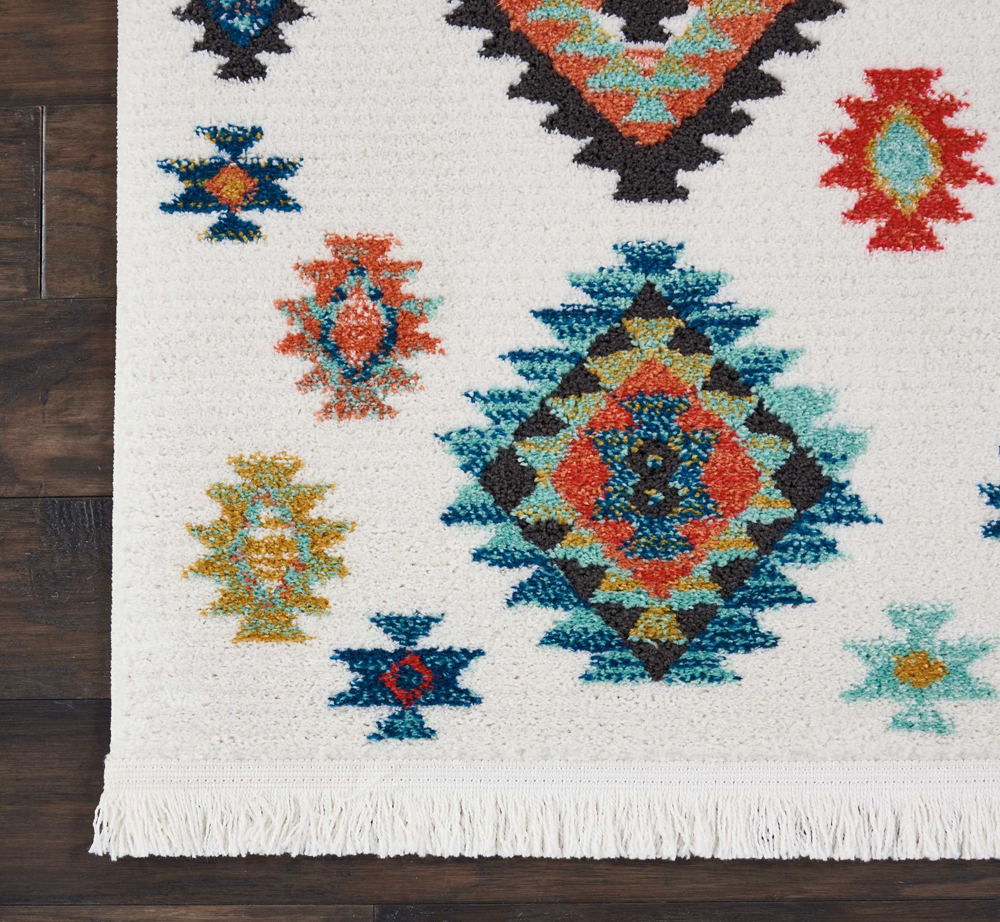 Nourison NAVAJO NAV07 WHITE Rug