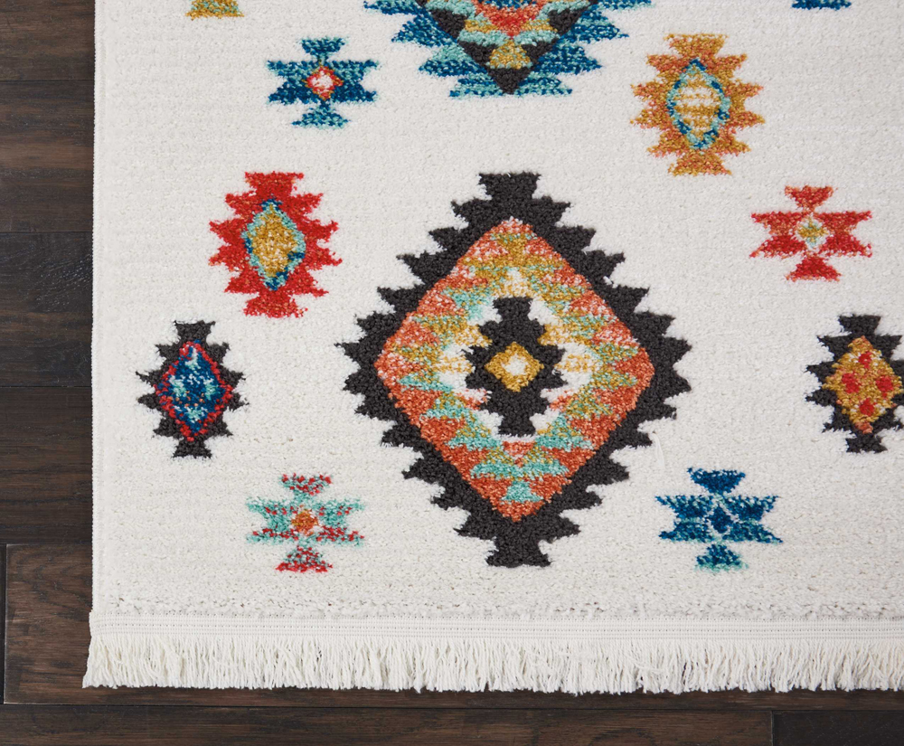 Nourison NAVAJO NAV07 WHITE Rug