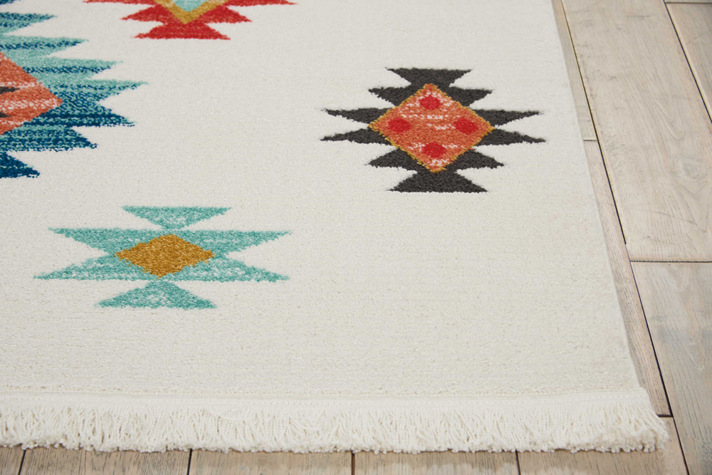 Nourison NAVAJO NAV07 WHITE Rug