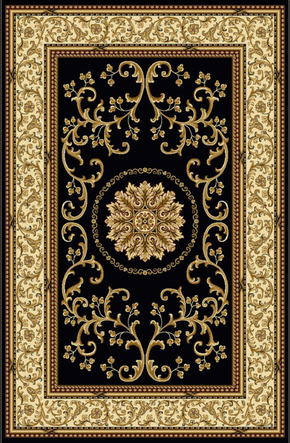 Radici USA Noble 1419/1323/BLACK black Rug