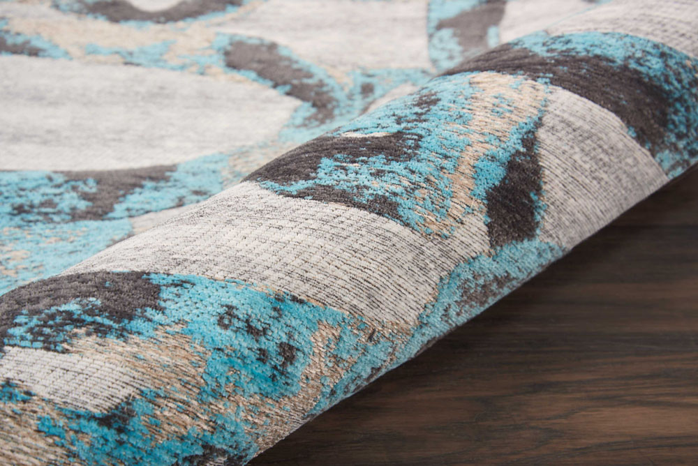 Studio NYC Design STUDIO NYC COLLECTION OM004 MIDNIGHT TEAL Rug