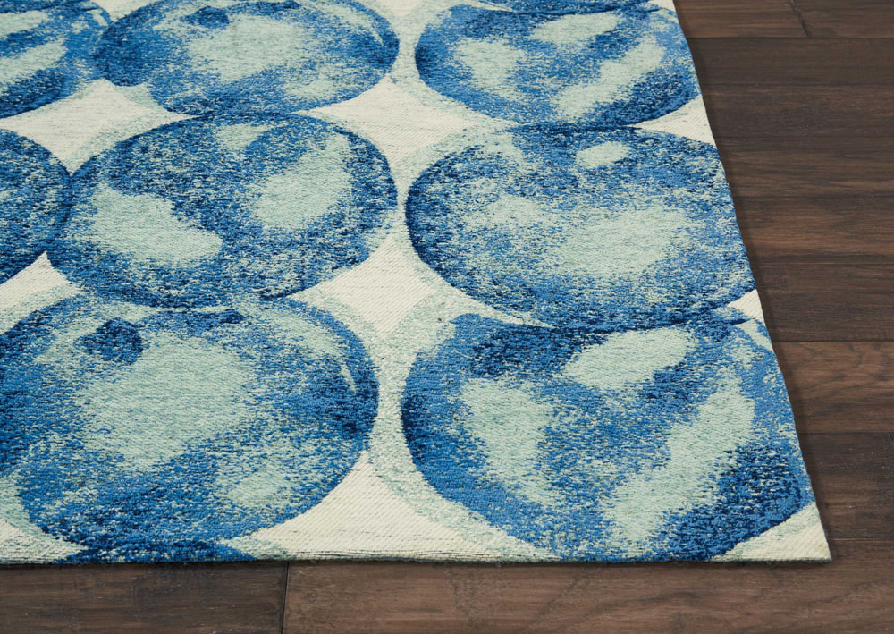 Studio NYC Design STUDIO NYC COLLECTION OM005 AQUA/NAVY Rug