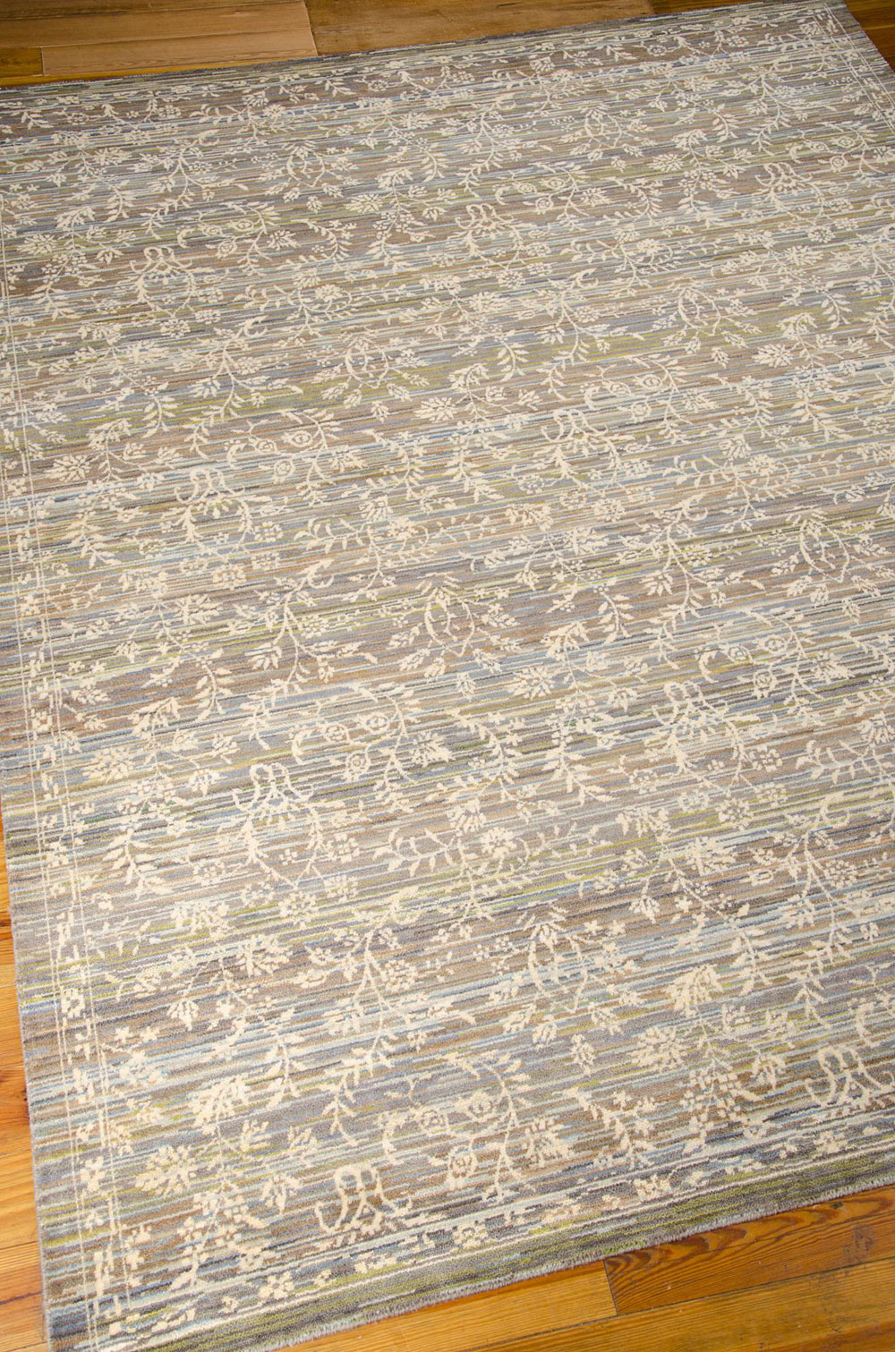 Nourison RHAPSODY RH012 BLUE/MOSS Rug