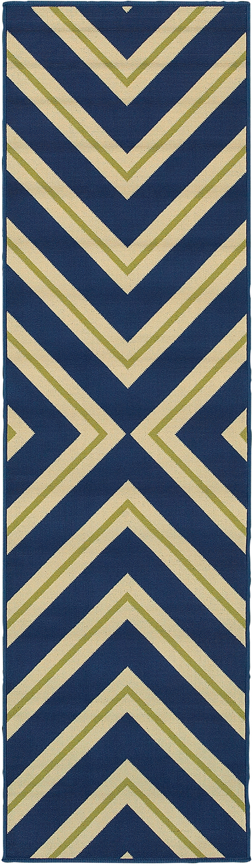 Oriental Weavers RIVIERA 4589L Navy Rug