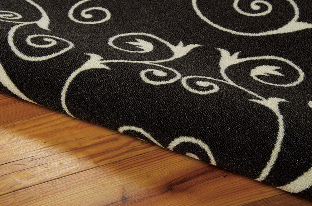 Nourison HOME & GARDEN RS019 BLACK Rug