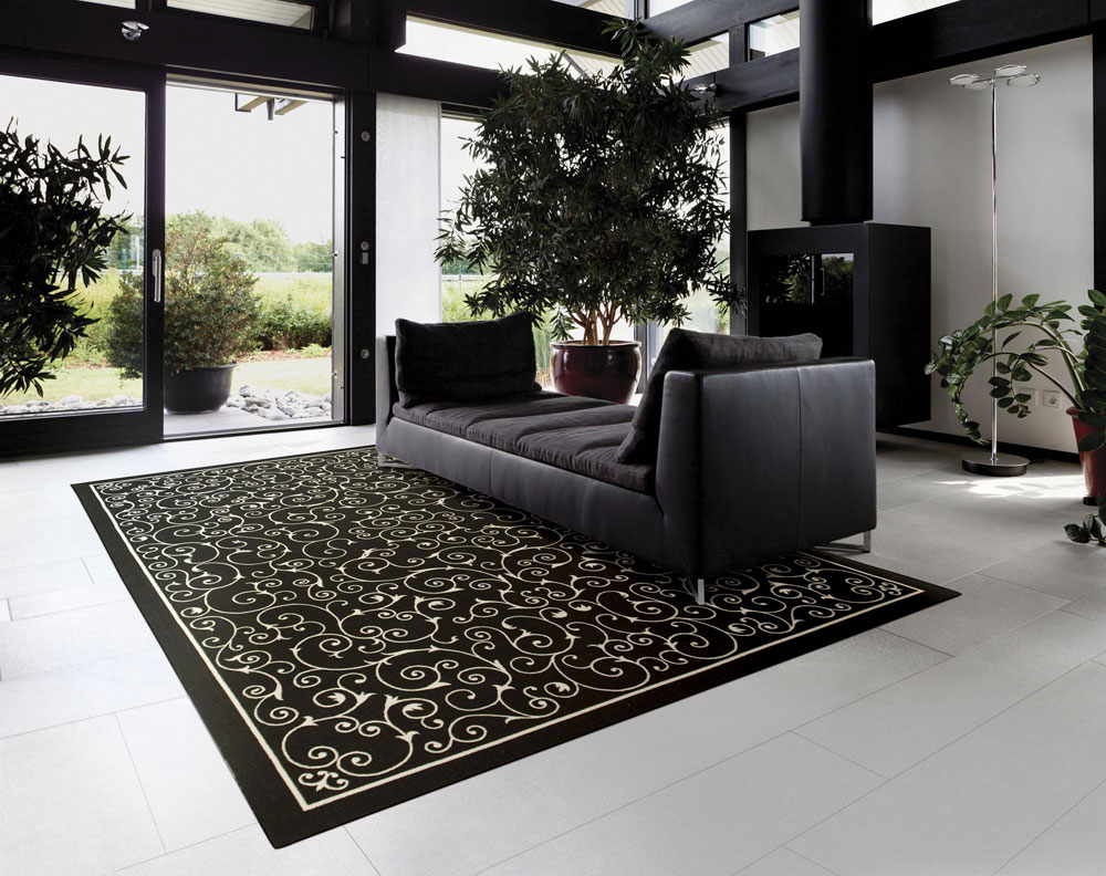 Nourison HOME & GARDEN RS019 BLACK Rug