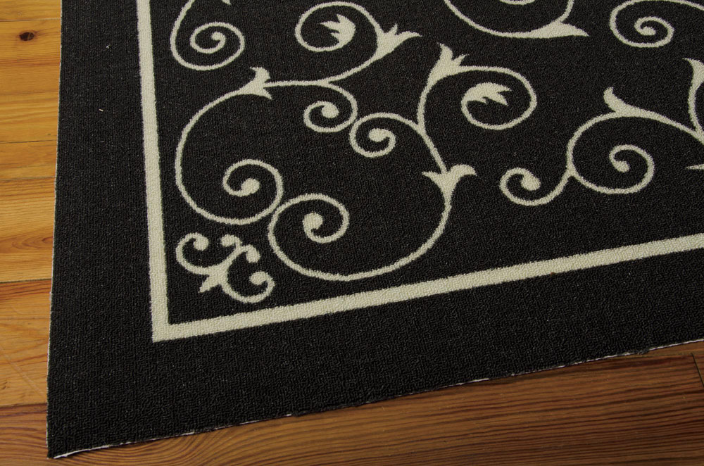 Nourison HOME & GARDEN RS019 BLACK Rug