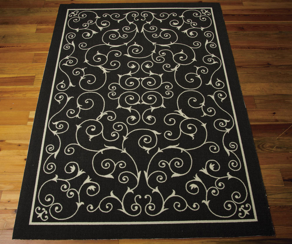 Nourison HOME & GARDEN RS019 BLACK Rug