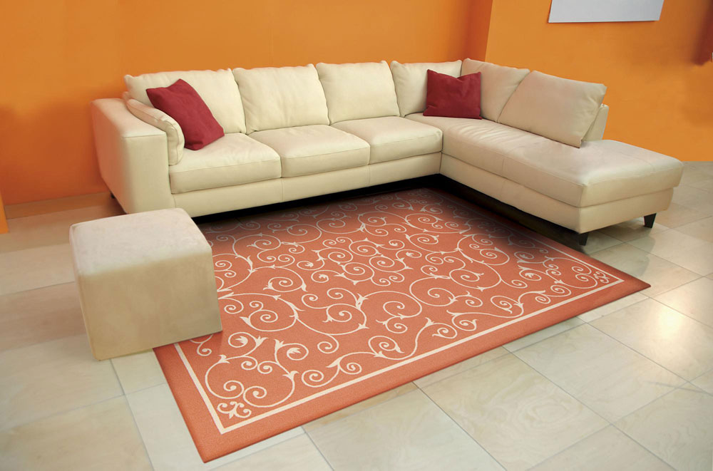 Nourison HOME & GARDEN RS019 ORANGE Rug