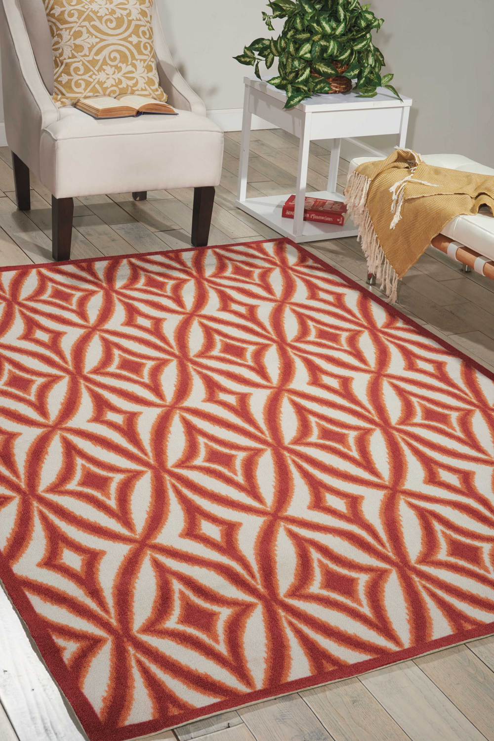 Waverly WAV01/SUN & SHADE SND19 CAMPARI Rug