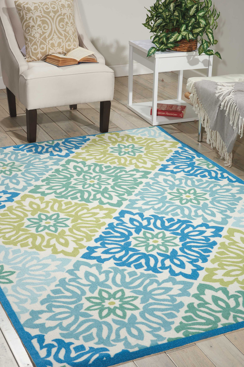 Waverly WAV01/SUN & SHADE SND23 MARINE Rug