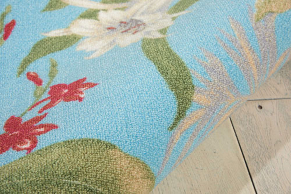 Waverly WAV01/SUN & SHADE SND46 AQUA Rug