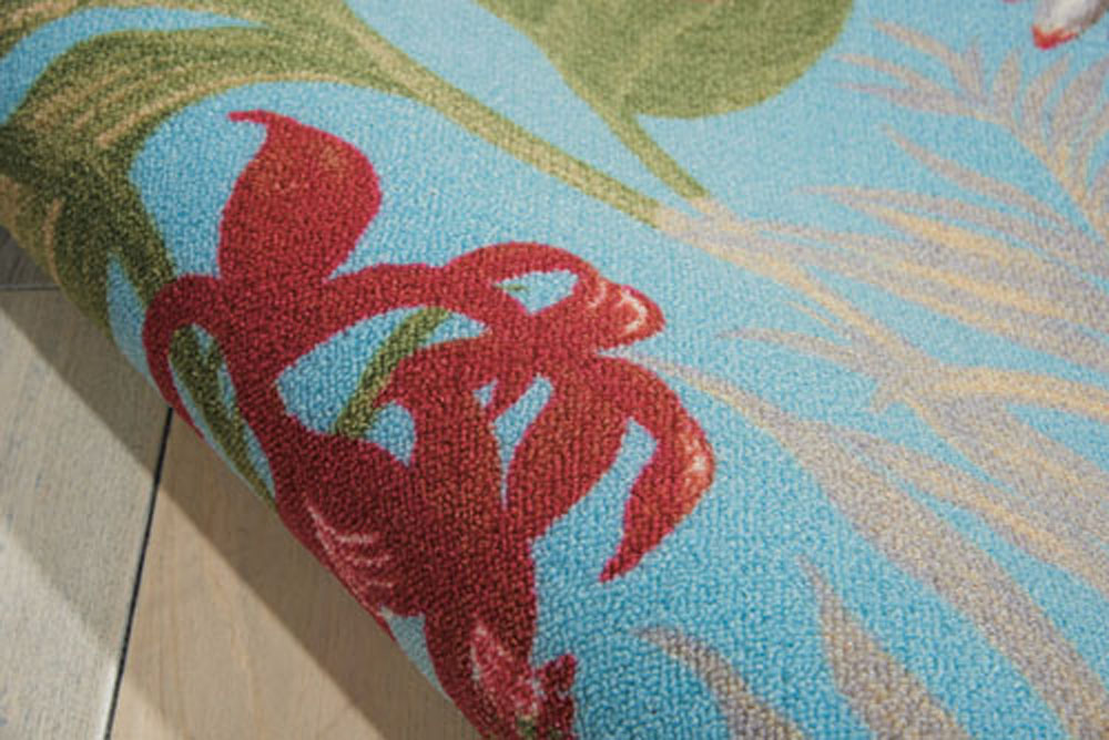 Waverly WAV01/SUN & SHADE SND46 AQUA Rug