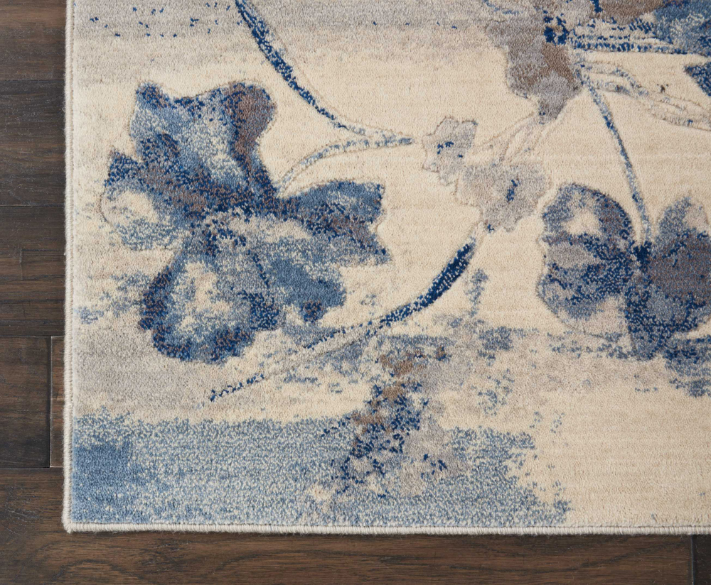 Nourison SOMERSET ST18 IVORY BLUE Rug